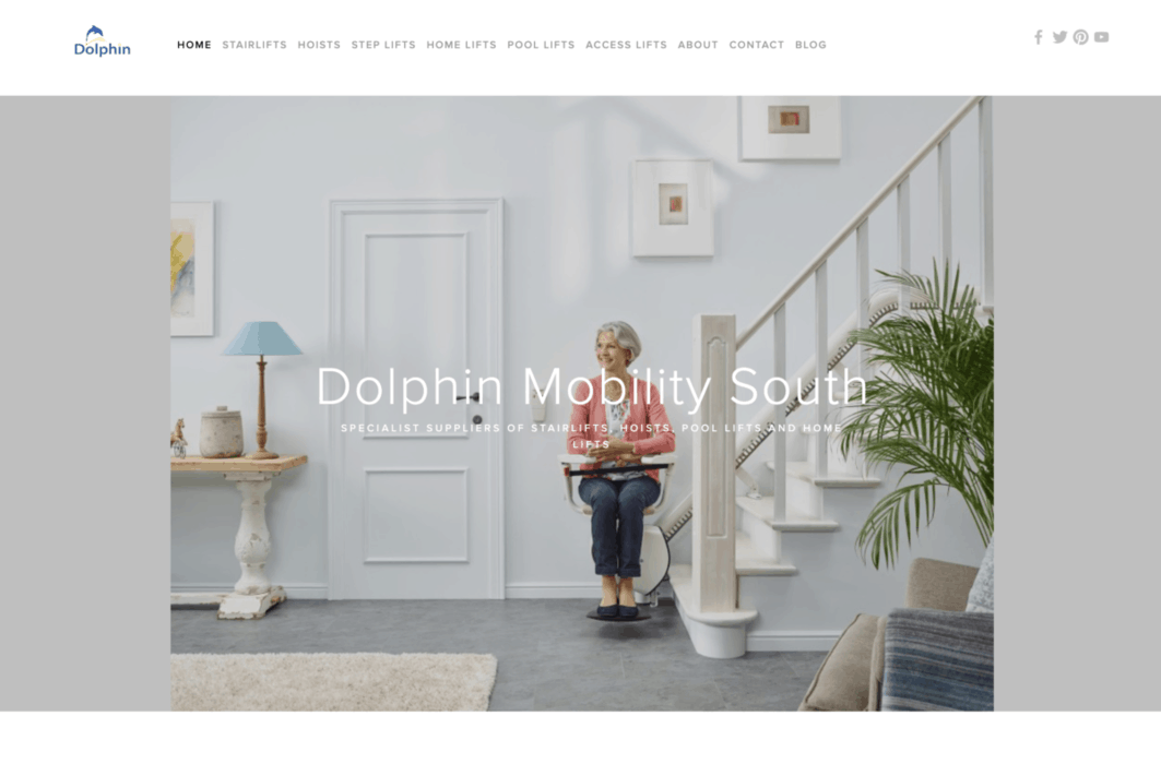 Dolphin Mobility Homepage Screenshot