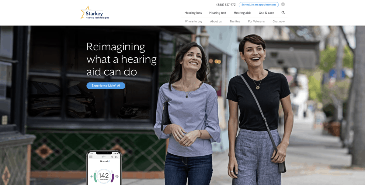 Starkey homepage